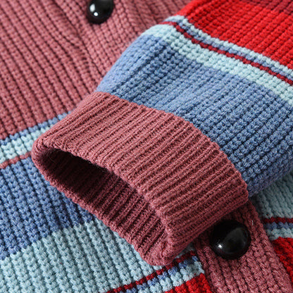 Montclair | Men’s Colorblock Lapel Knit Jacket