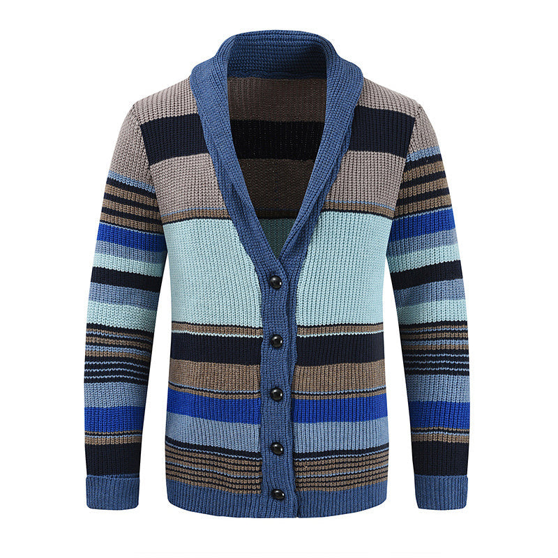 Montclair | Men’s Colorblock Lapel Knit Jacket