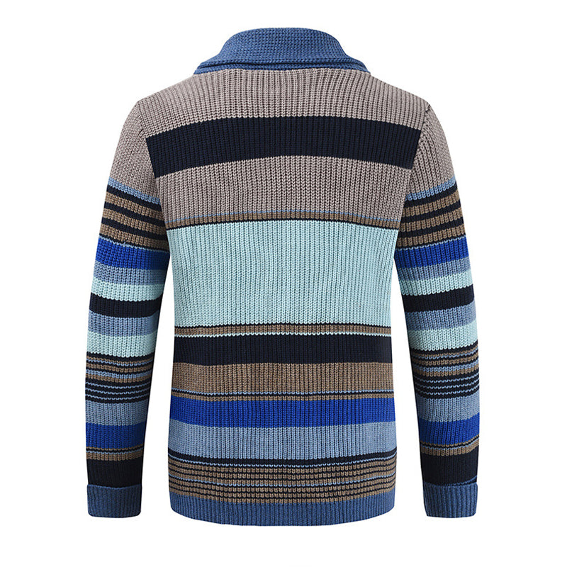 Montclair | Men’s Colorblock Lapel Knit Jacket