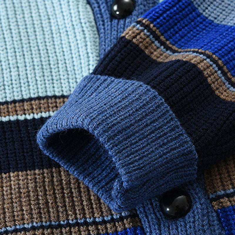 Montclair | Men’s Colorblock Lapel Knit Jacket