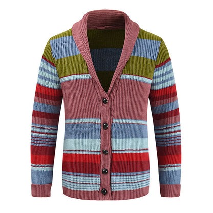 Montclair | Men’s Colorblock Lapel Knit Jacket