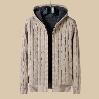 Rivano | Men’s Wool-Lined Zip Knit Sweater